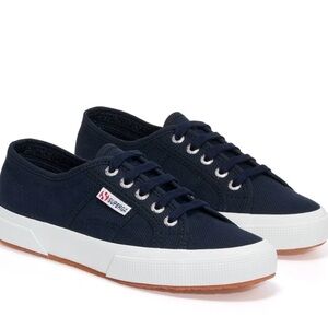 Superga Men's Dark Blue Canvas Sneakers